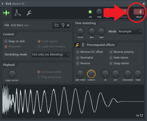 FL studio channel settings